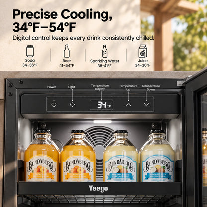 Yeego 15'' Outdoor Beverage Fridge, 100 Cans