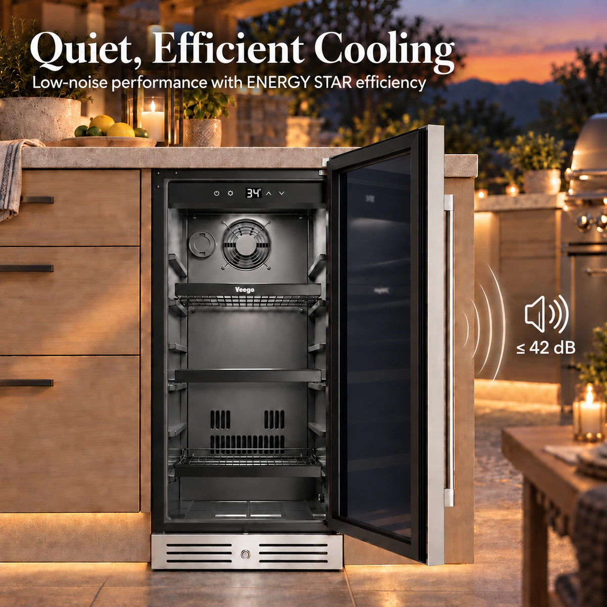 Yeego 15'' Outdoor Beverage Fridge, 100 Cans