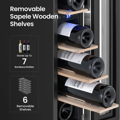 Yeego Wine & Beverage Fridge Bundle, 7 Bottles & 100 Cans