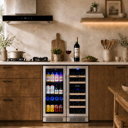 Yeego 30" Wine Beverage Fridge Triple Zone 2 Sets