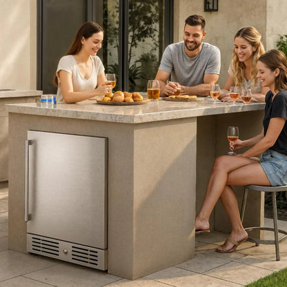 Yeego 24'' Outdoor Beverage Fridge, 140 Cans