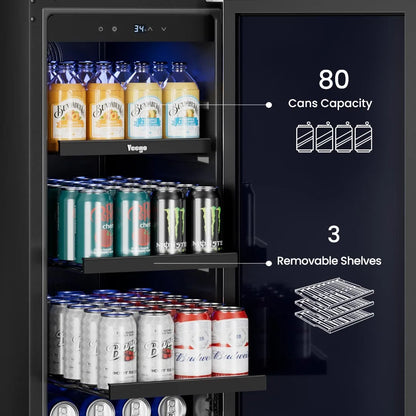Yeego 15'' Outdoor Beverage Fridge, 80 Cans
