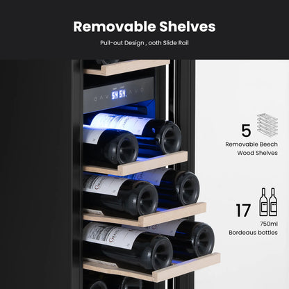 Yeego 12" Wine Fridge Dual Zone 17 Bottles - Yeego Life