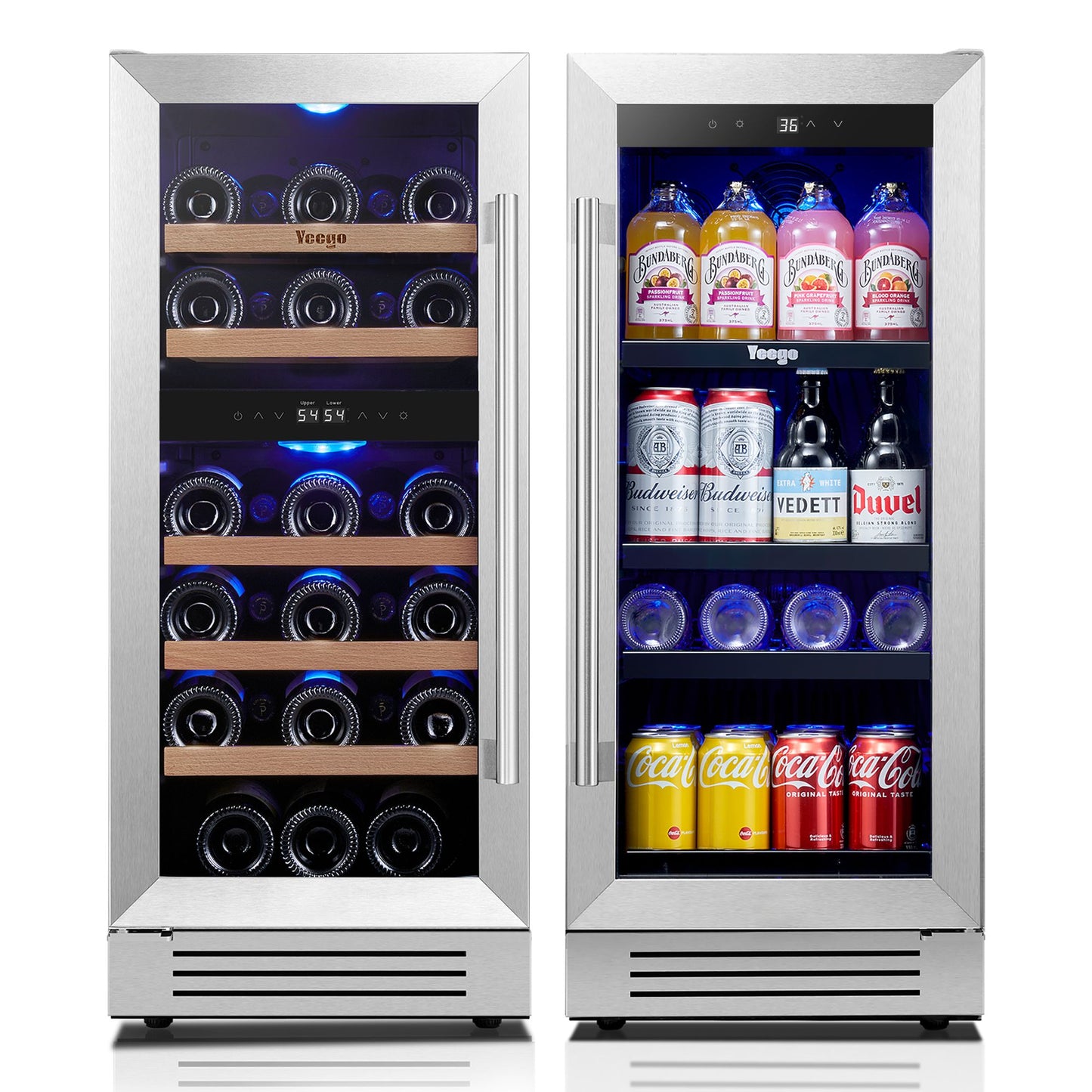 Yeego 30" Wine Beverage Fridge Triple Zone 2 Sets - Yeego Life