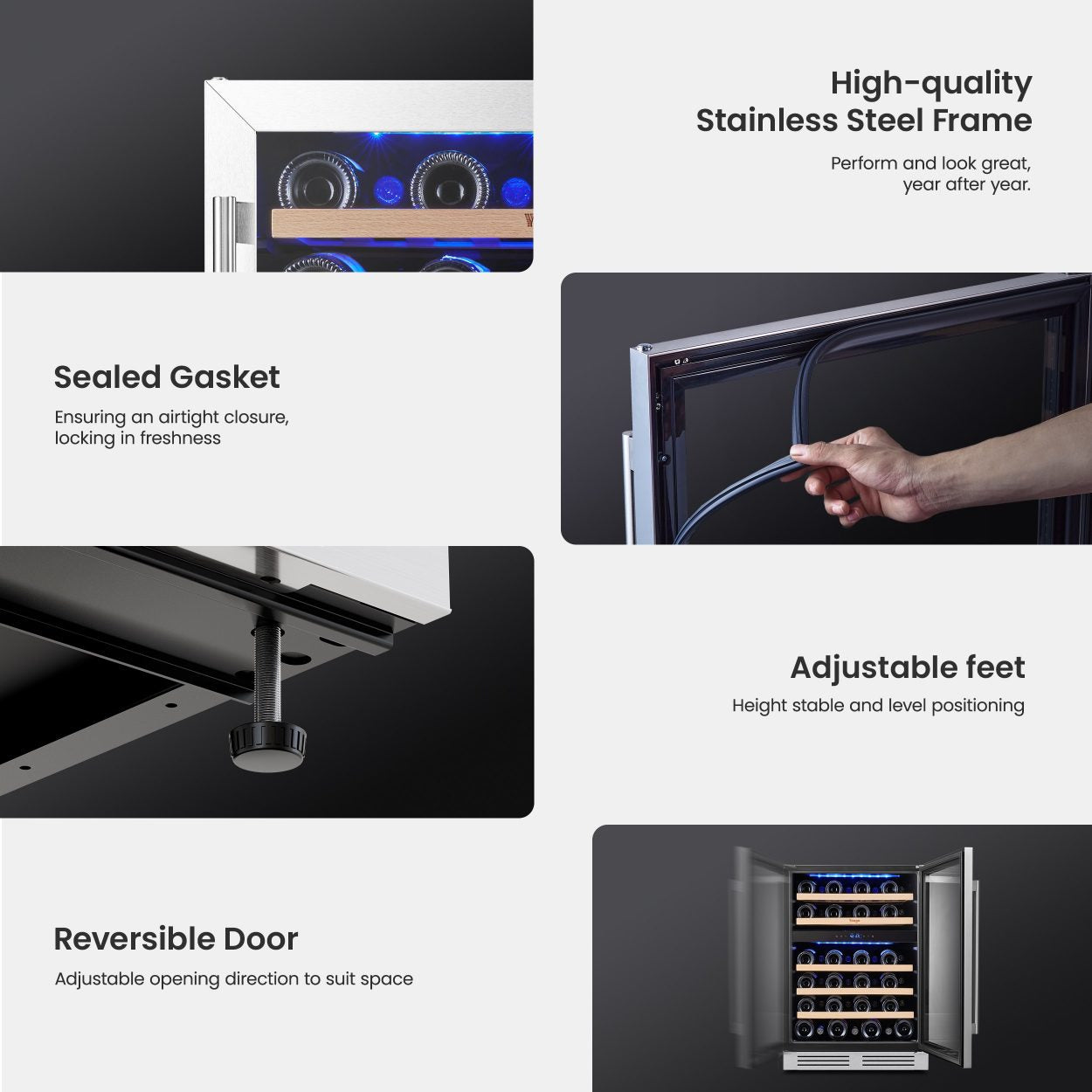 wd24 wine fridge detail