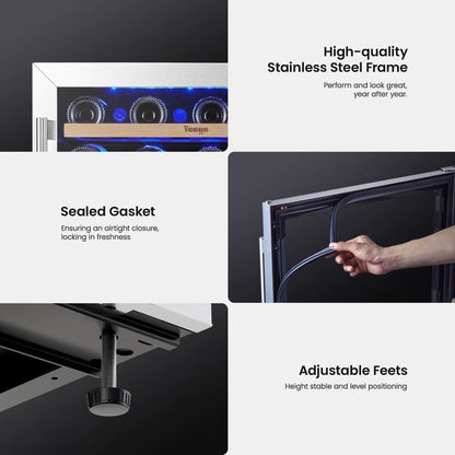 wd24 wine fridge detail