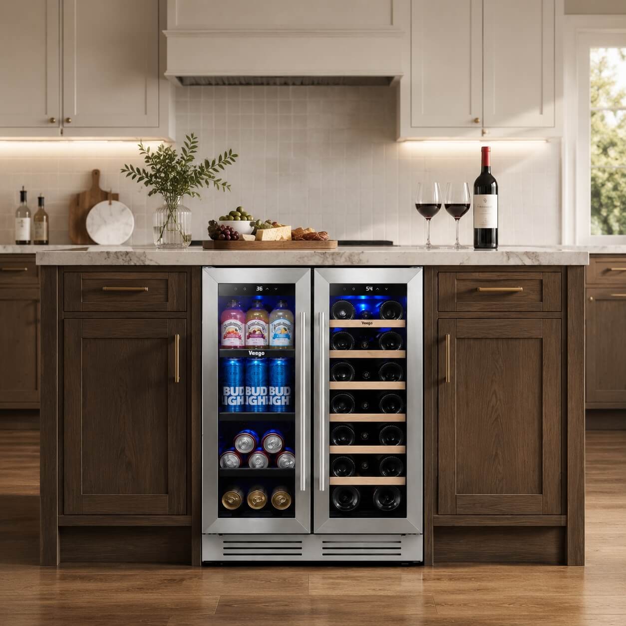 Yeego French Door Wine Beverage Fridge