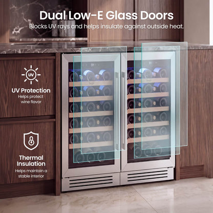 Yeego 30" Wine Fridge Bundle 66 Bottles