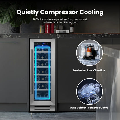 Yeego 12" Wine Fridge 23 Bottles - Yeego Life