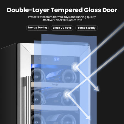 Yeego 12" Wine Fridge 23 Bottles - Yeego Life