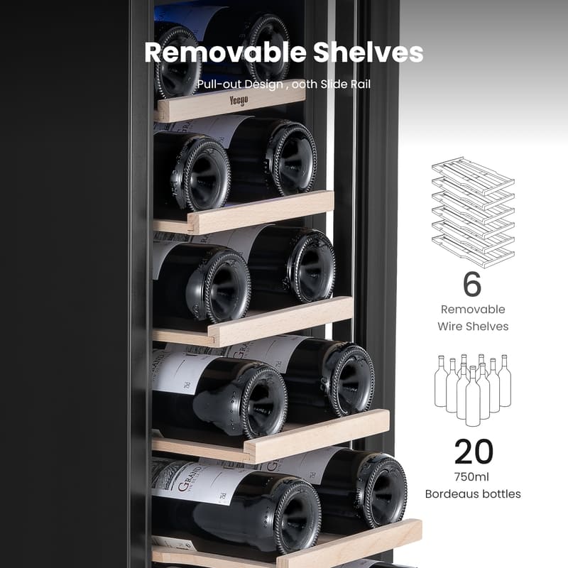 Yeego 12" Wine Fridge 23 Bottles - Yeego Life