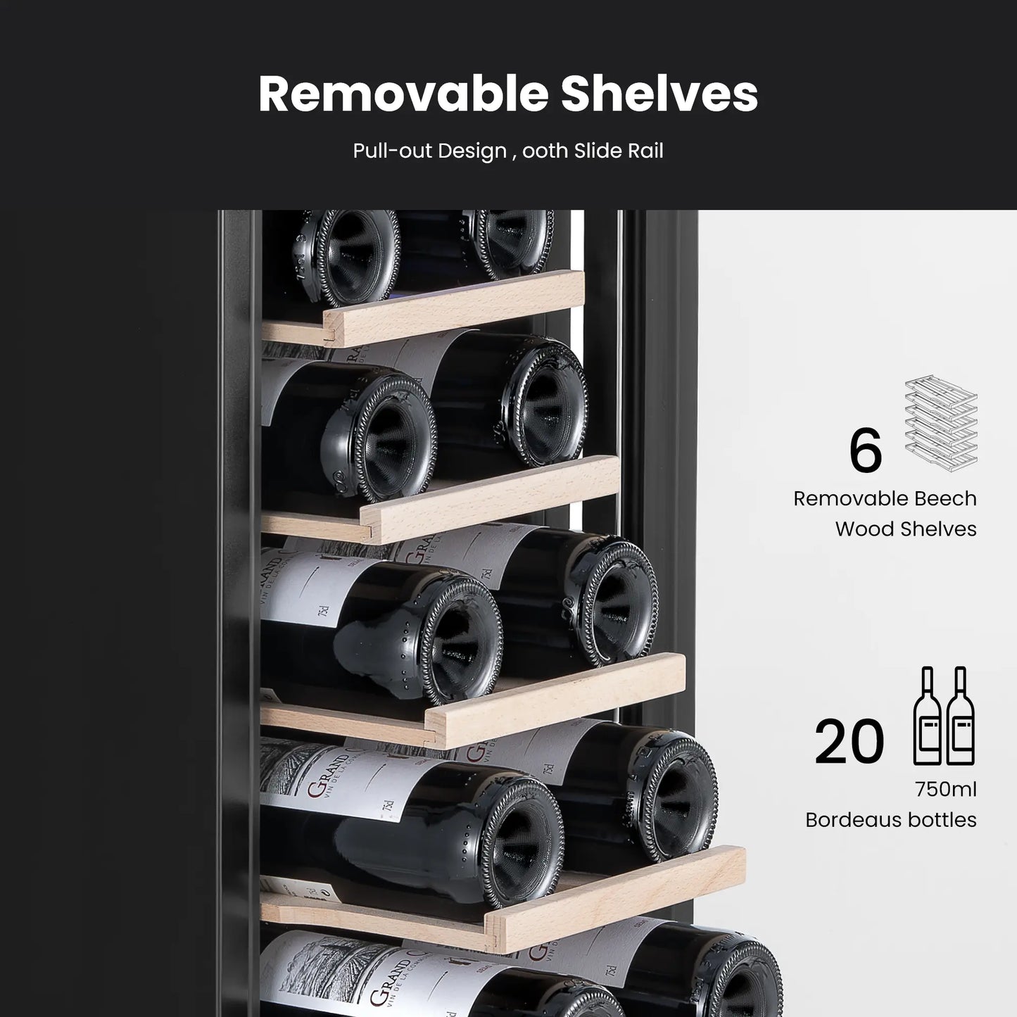 Yeego 12" Wine Fridge 23 Bottles - Yeego Life