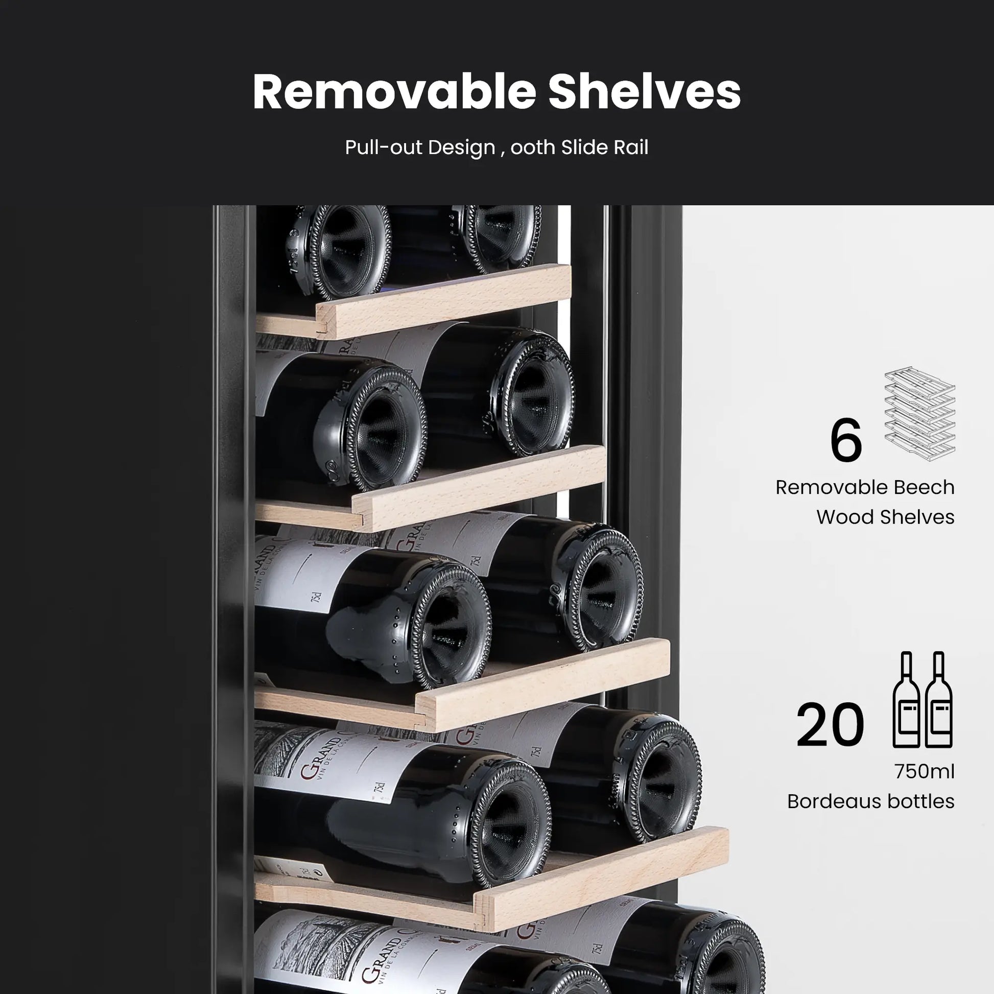 Yeego 12" Wine Fridge 23 Bottles - Yeego Life