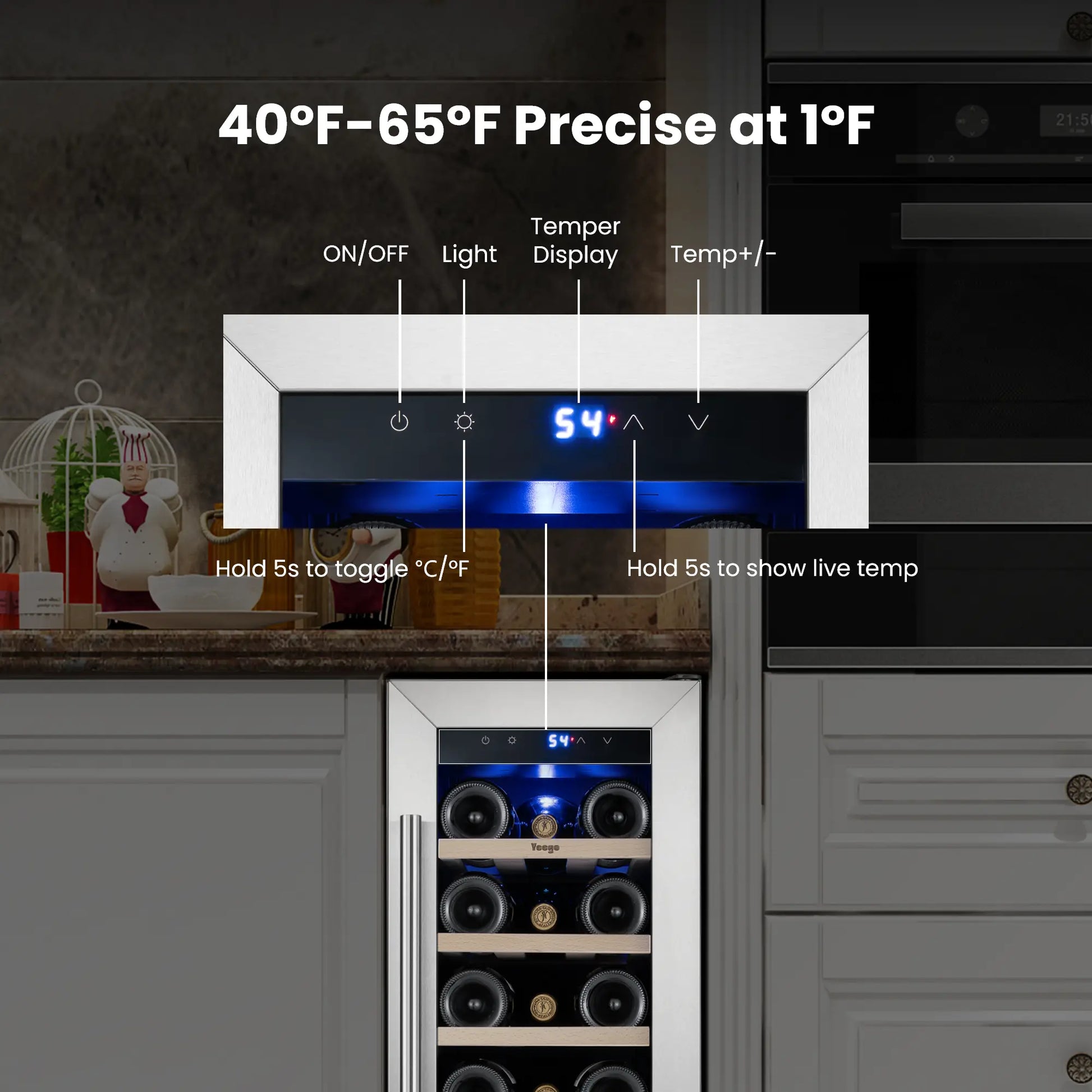 Yeego 12" Wine Fridge 23 Bottles - Yeego Life