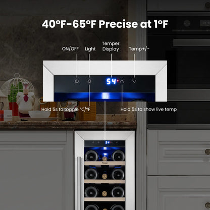 Yeego 12" Wine Fridge 23 Bottles - Yeego Life