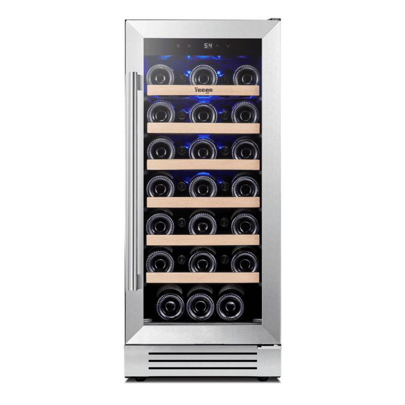 33-Bottle Wine Fridge | 15-Inch Quiet Freestanding Cooler