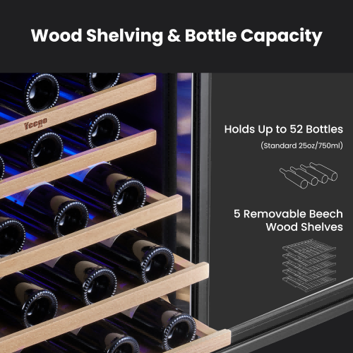 Accommodates wine bottles of different sizes
