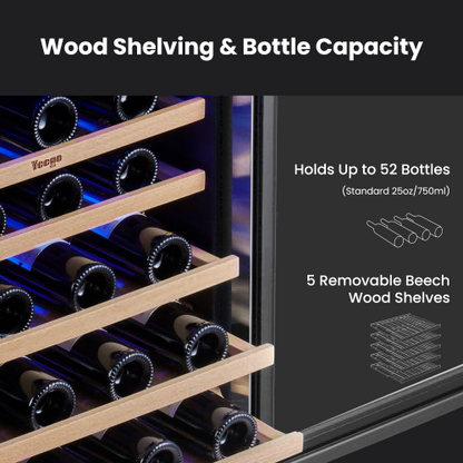 Accommodates wine bottles of different sizes