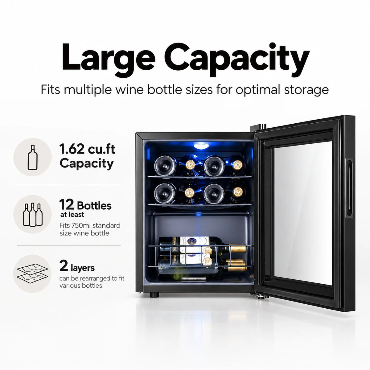 Yeego Freestanding Wine Cooler