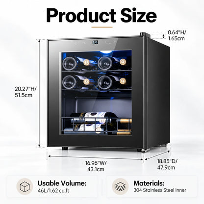 Yeego Freestanding Wine Cooler