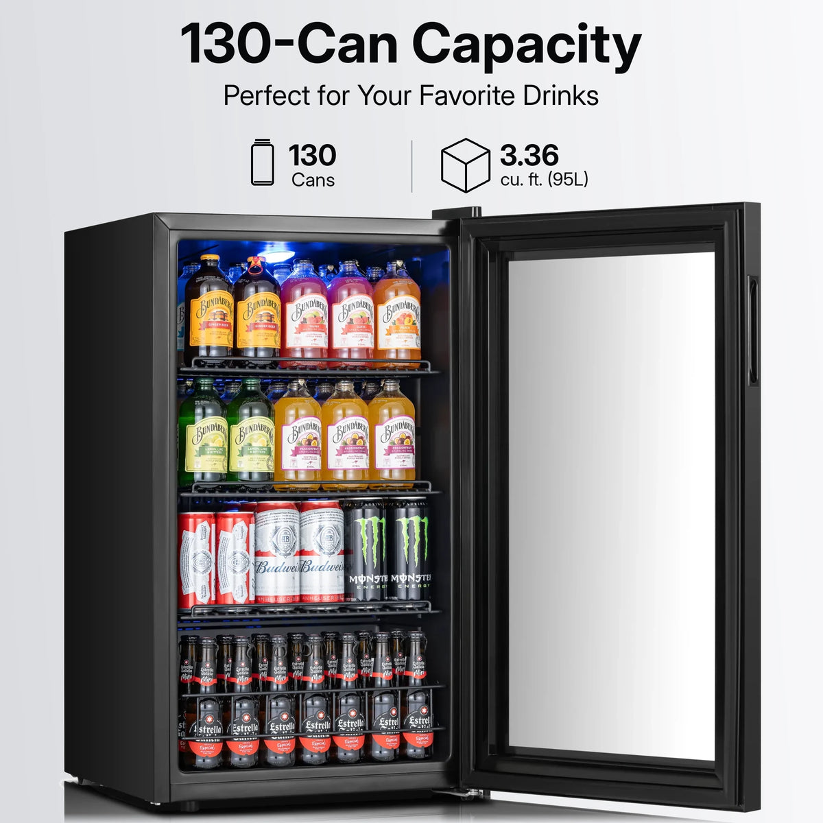 Yeego 130-Can Beverage Fridge