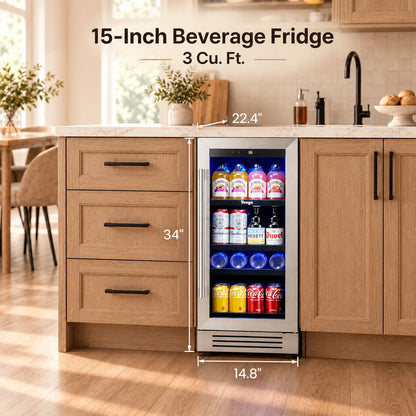 Yeego 15" Beverage Cooler 100 Cans