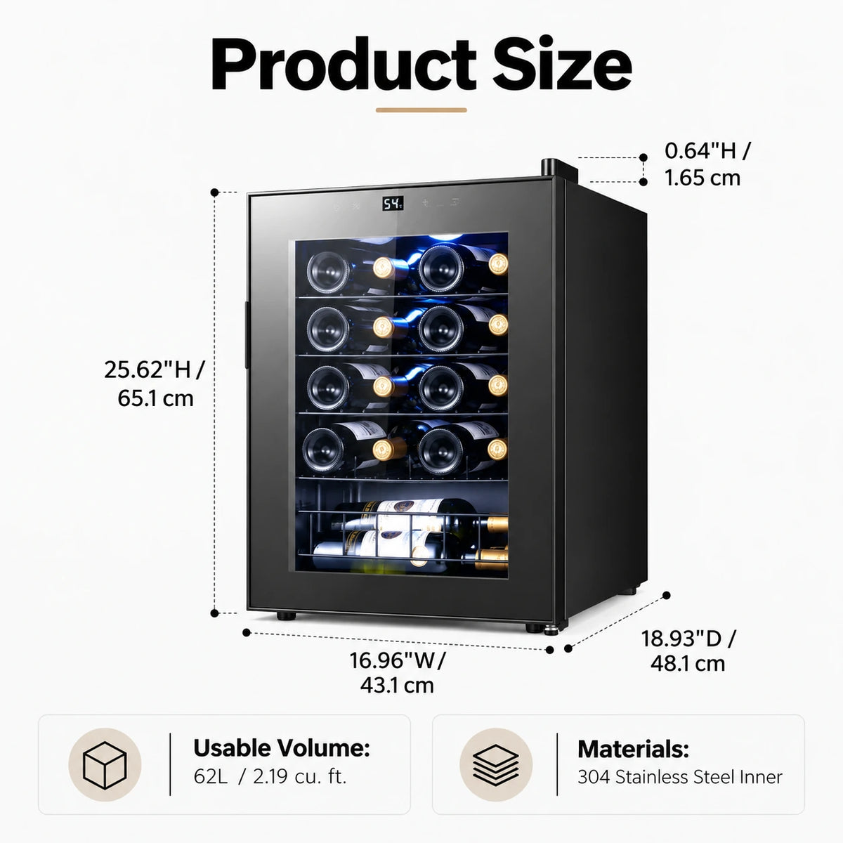 Yeego Freestanding Wine Cooler