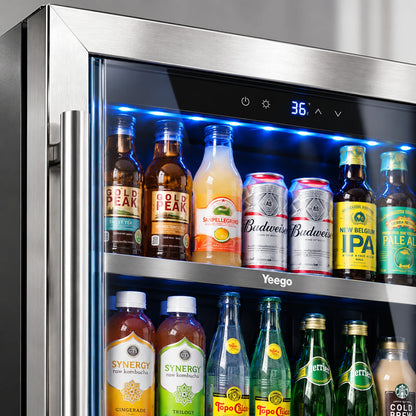 Yeego 24" Beverage Cooler 180 Cans