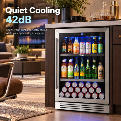Yeego 24" Beverage Cooler 180 Cans