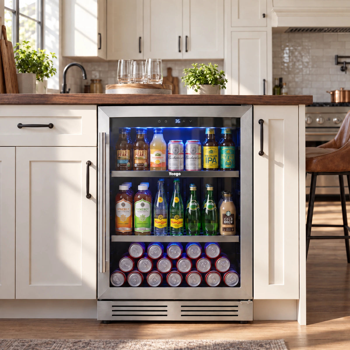 Yeego 24" Beverage Cooler 180 Cans