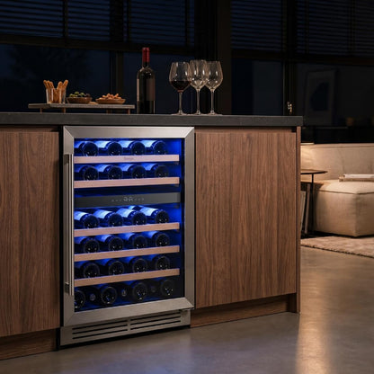 Yeego 24" Wine Fridge Dual Zone 52 Bottles