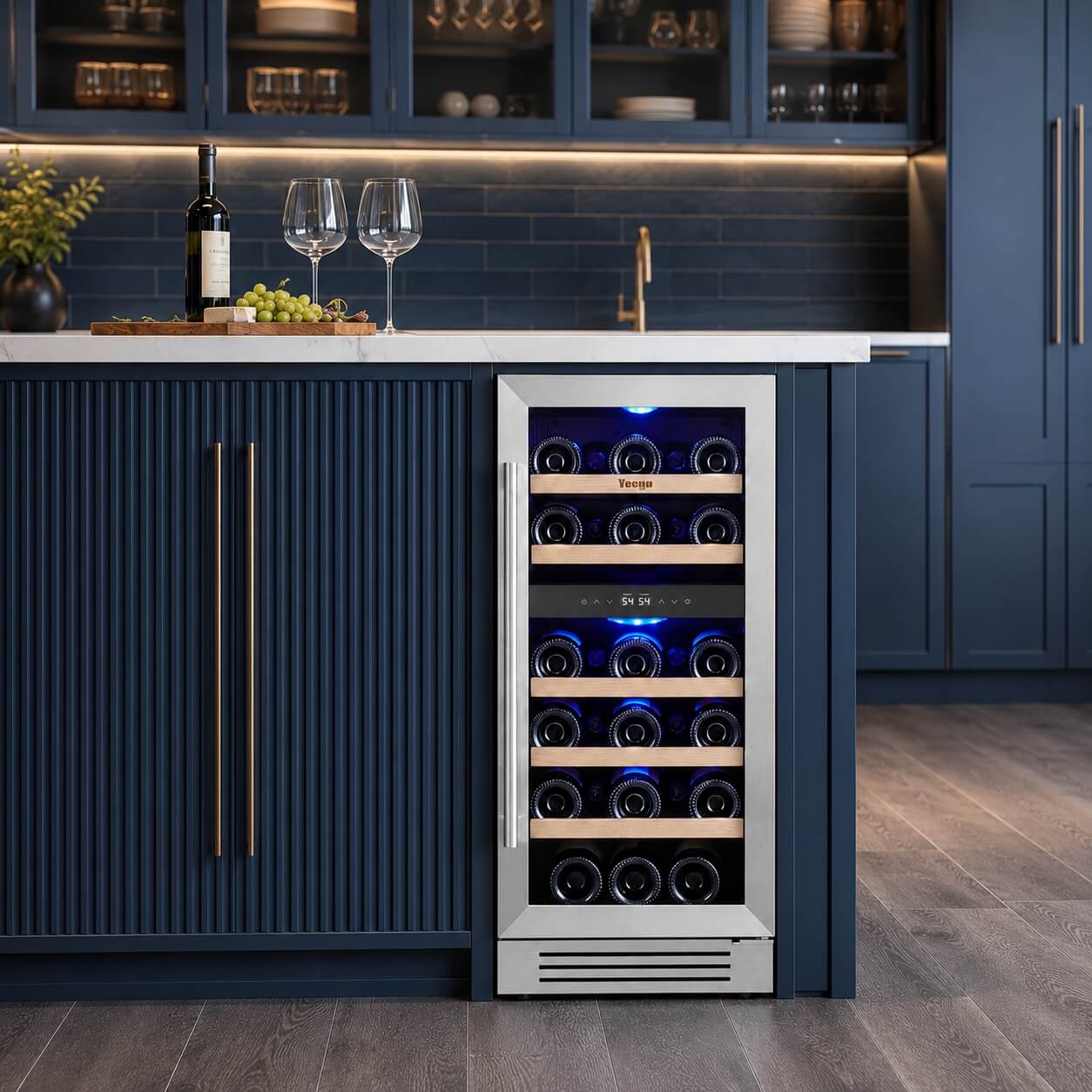 Yeego 15" Wine Fridge Dual Zone 28 Bottles