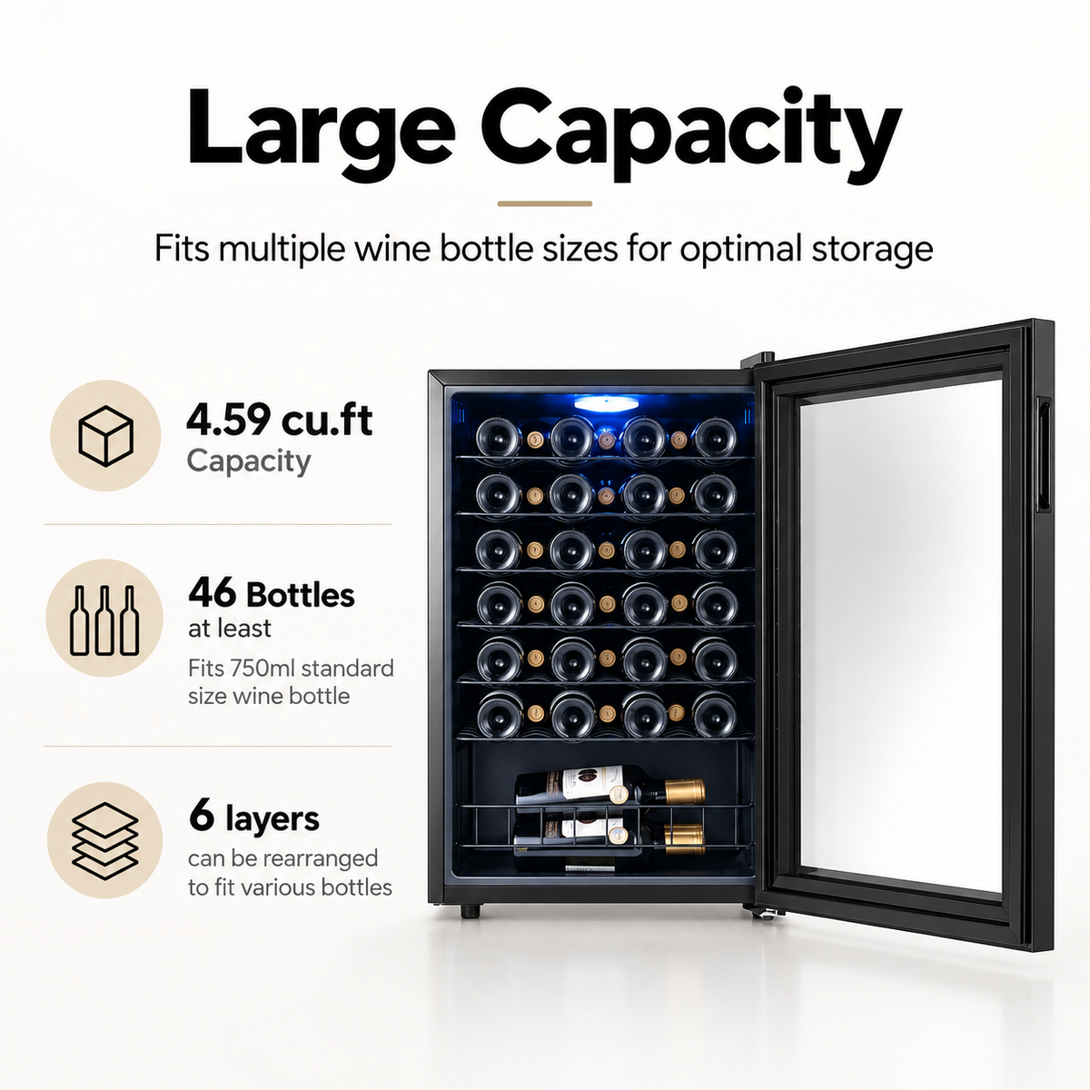 Yeego Freestanding Wine Cooler