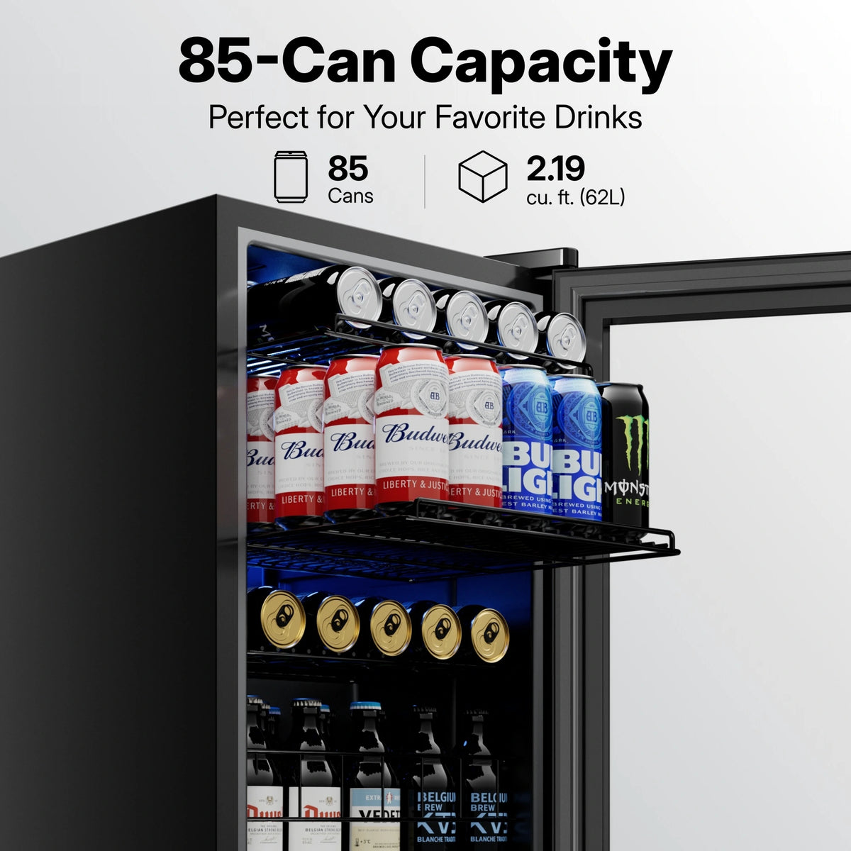 Yeego 85-Can Beverage Fridge