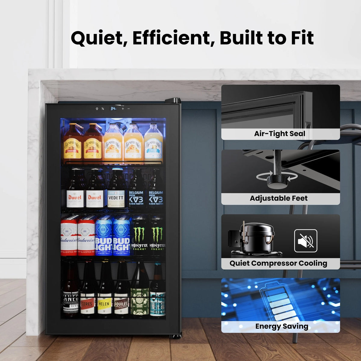 Yeego 130-Can Beverage Fridge