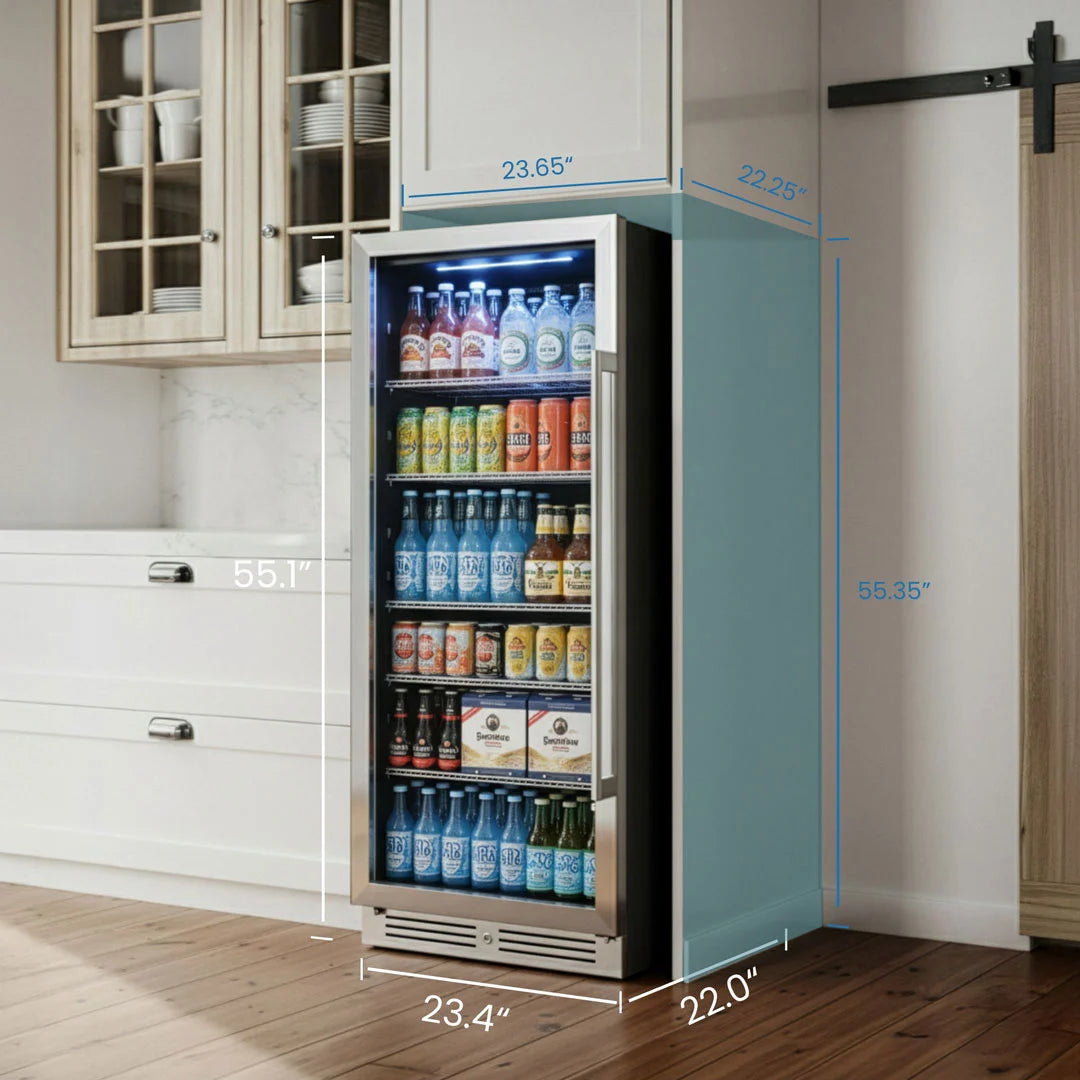 Tall Beverage Fridge 238 Cans | Adjustable Shelves & Precise Cooling Yeego Life Tall Beverage Fridge 238 Cans | Adjustable Shelves & Precise Cooling Yeego Life