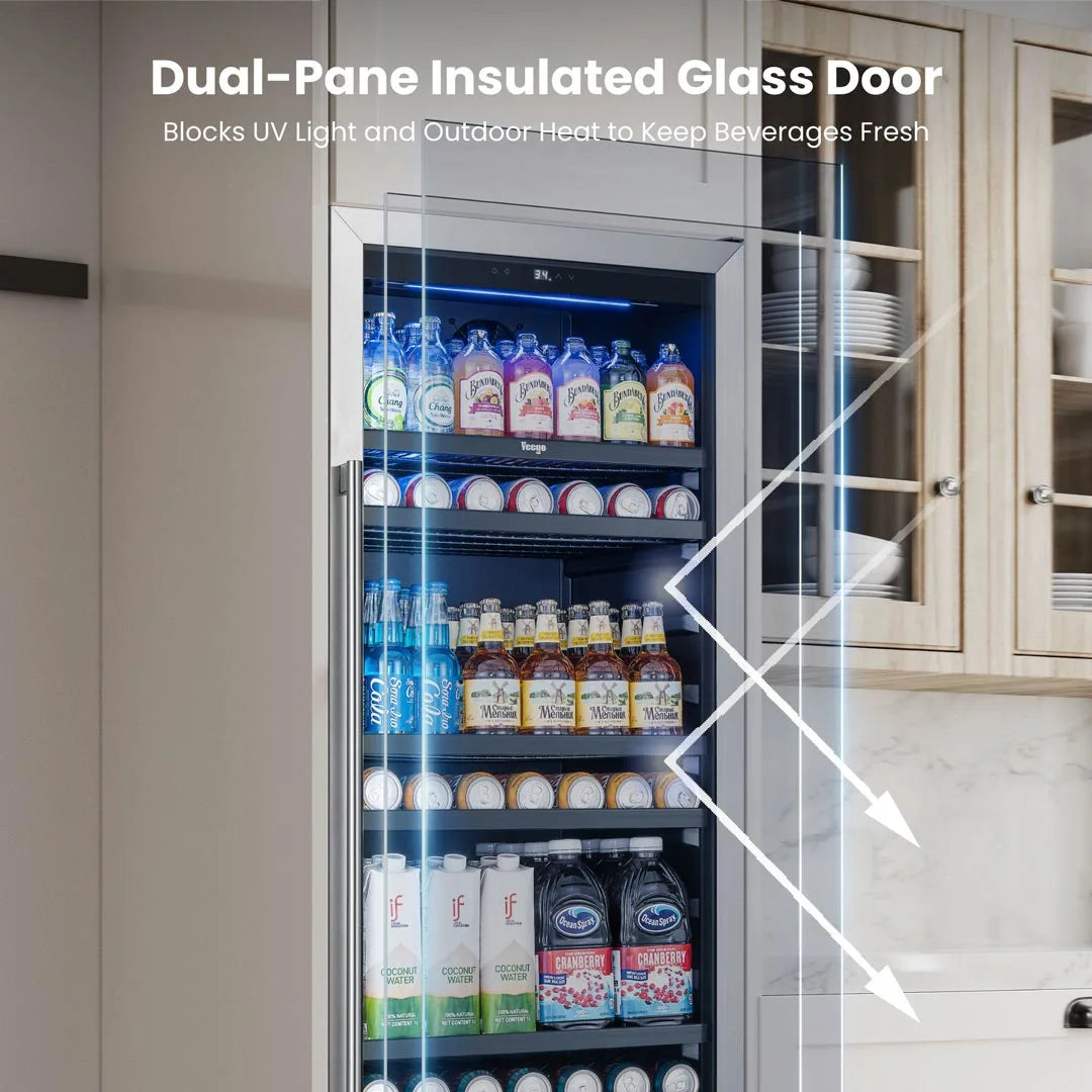 Yeego Tall Beverage Fridges, 378 Cans