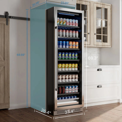 Yeego Tall Beverage Fridges, 378 Cans