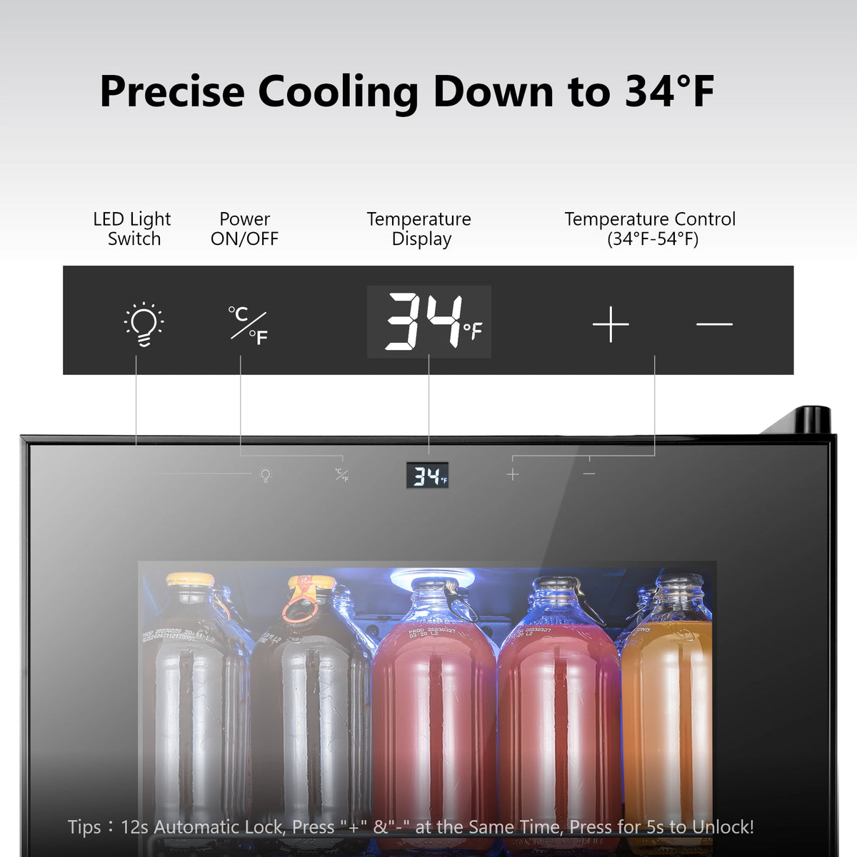 Yeego 85-Can Beverage Fridge