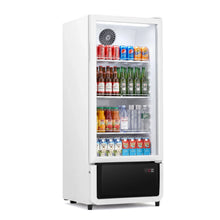 Yeego White Commercial Beverage Refrigerator with Glass Door