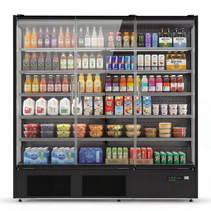 Yeego 68.5 Cu.Ft. 3-Door Open Air Merchandiser Refrigerator