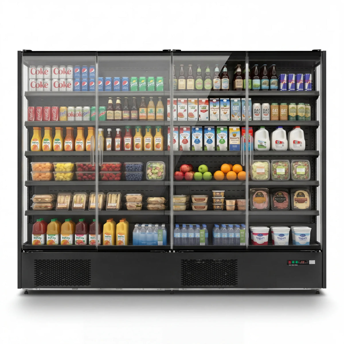 Yeego 91.3 Cu.Ft. 4-Door Commercial Merchandiser Refrigerator