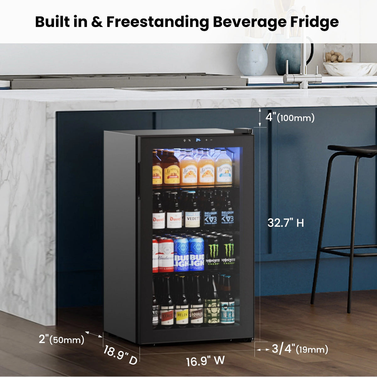 Yeego 130-Can Beverage Fridge