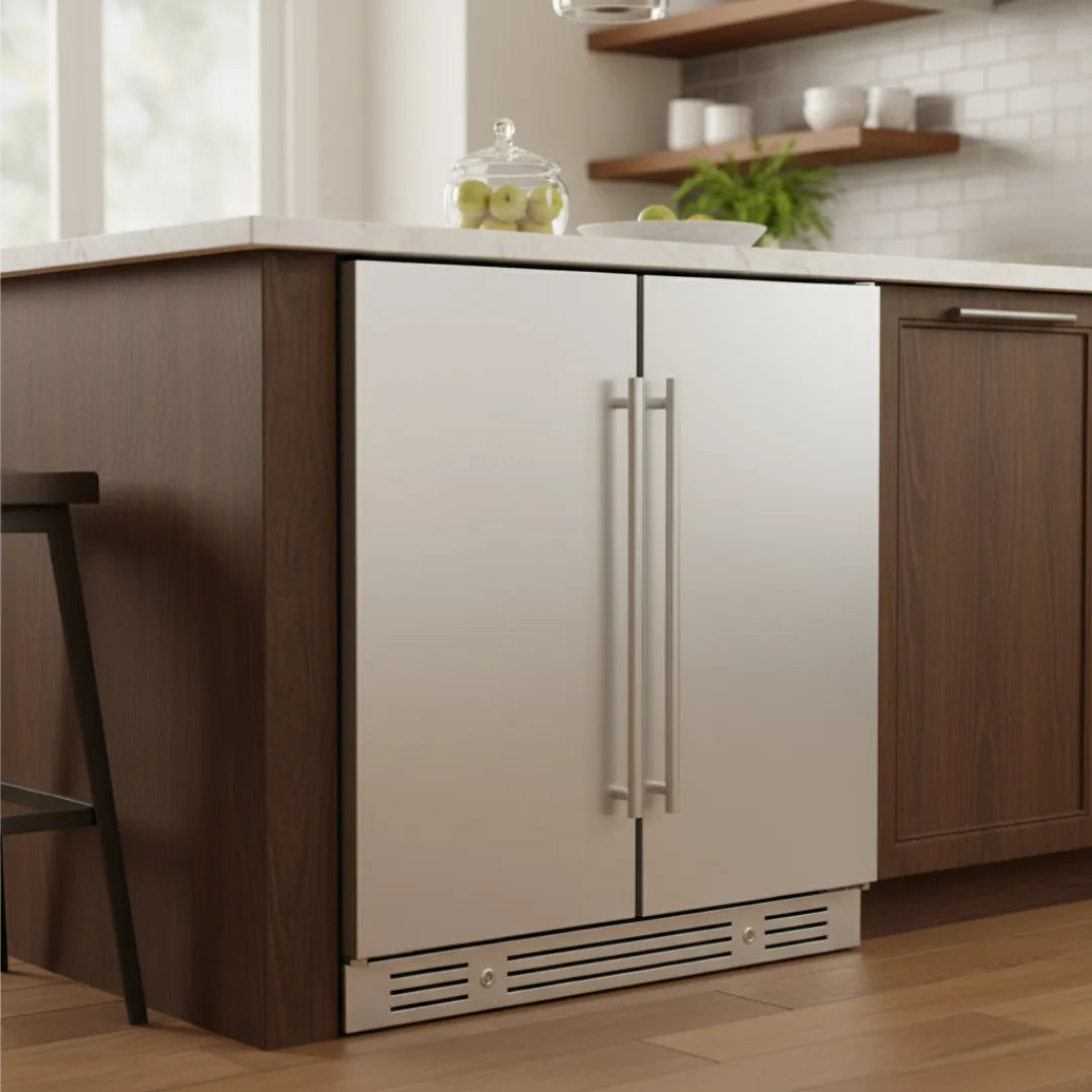 Yeego 30'' Outdoor Wine Beverage Fridge, 80 Cans 33 Bottles