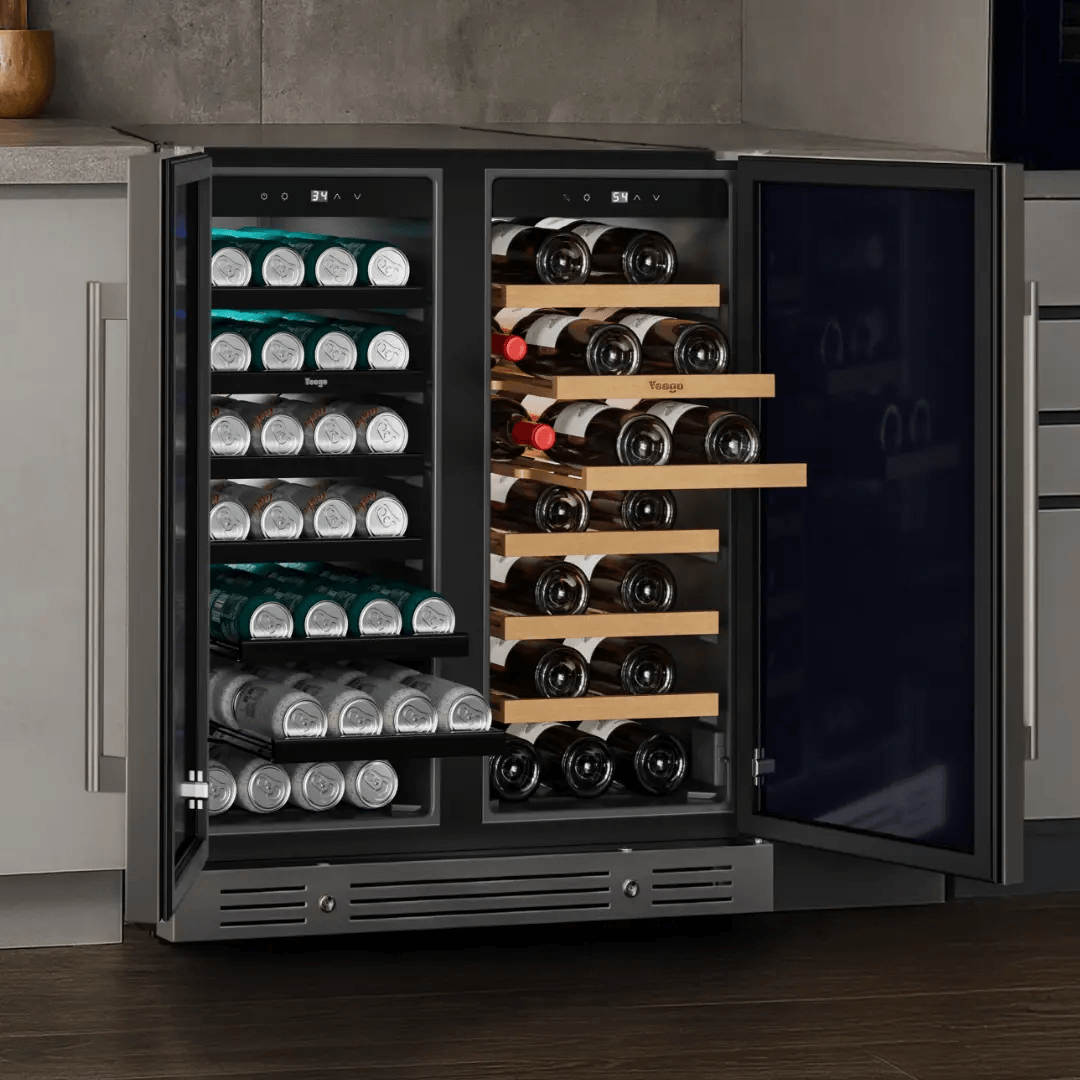 Yeego 30'' Outdoor Wine Beverage Fridge, 80 Cans 33 Bottles
