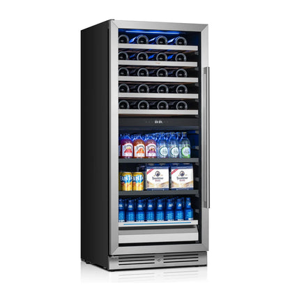 Yeego Large Wine & Beverage Fridge, 40 Bottles and 112 Cans
