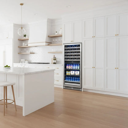 Yeego Large Wine & Beverage Fridge, 40 Bottles and 112 Cans