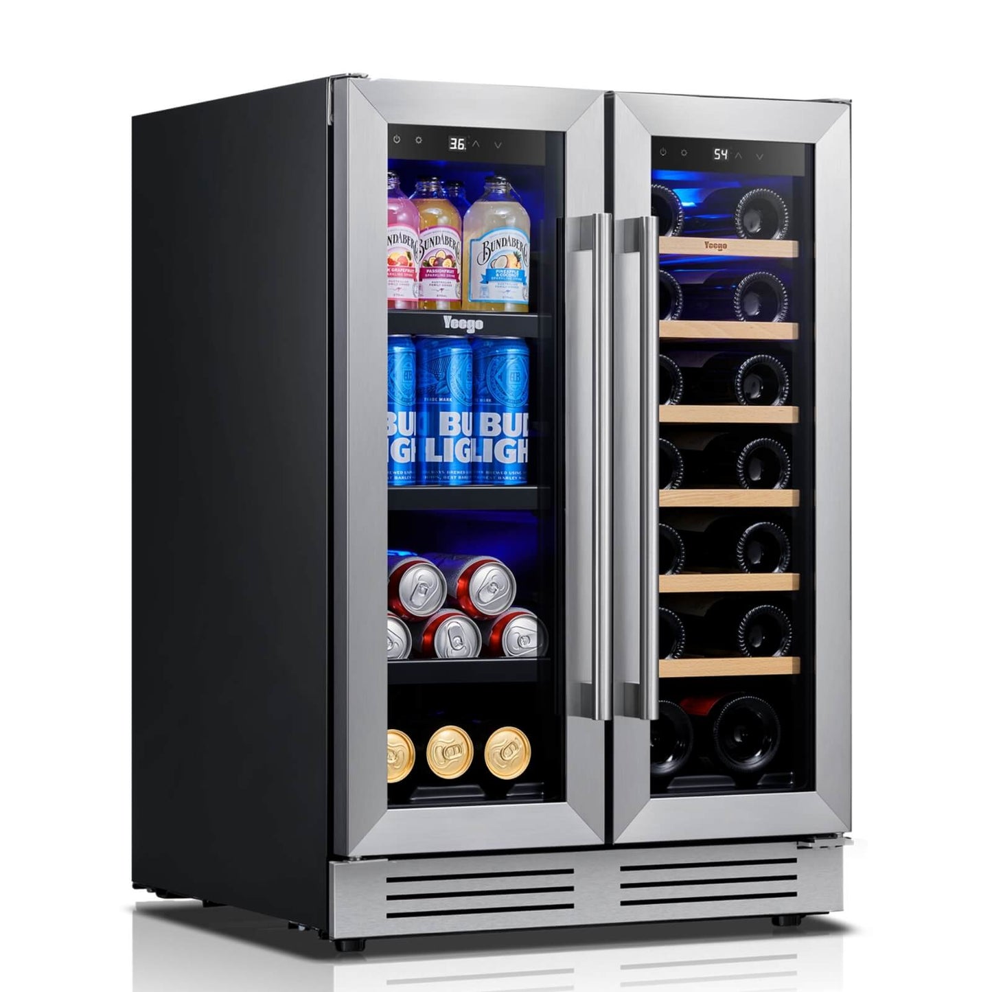 Yeego French Door Wine Beverage Fridge