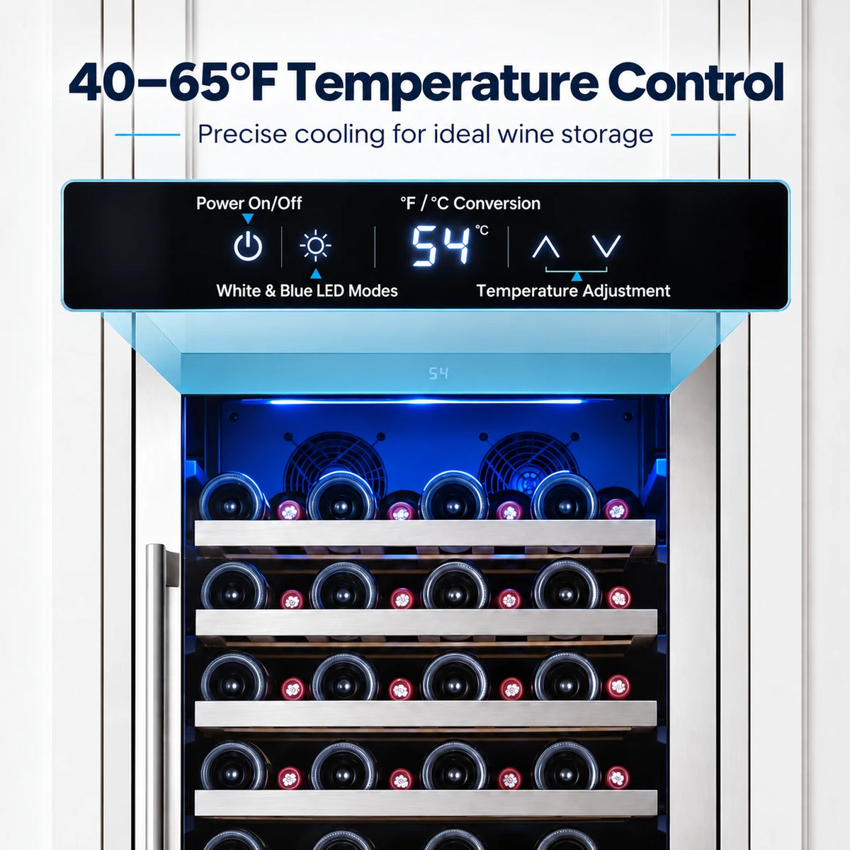 Yeego 24'' Tall Wine Fridge, 89 Bottles