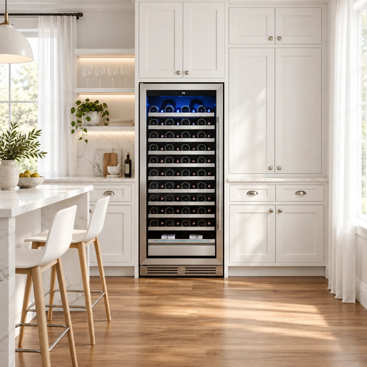 Yeego 24'' Tall Wine Fridge, 89 Bottles
